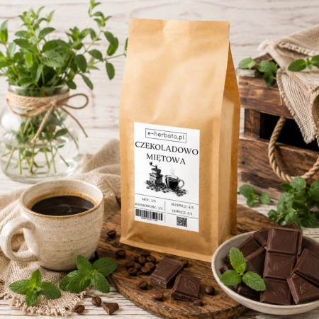 Kawa o smaku czekolady i mięty 250g